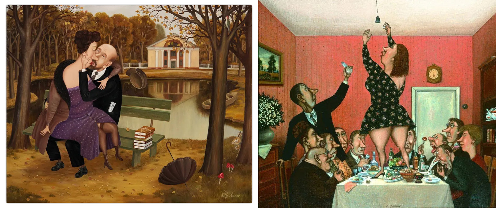 We lived like this. Valentin Gubarev's soulful paintings about ordinary people, causing a feeling of pinching nostalgia. 