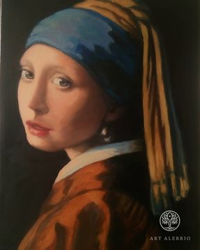 Copy of Jean Vermeer's painting 