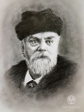 Portrait of Russian artist Konstantin Makovsky