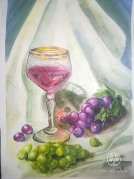 Still life with grapes