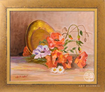 Bouquet with poppies (Vladimir Laskavy)