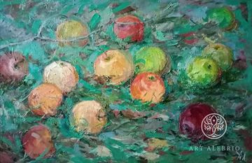 Apples on the grass (Anatoly Lopatko)