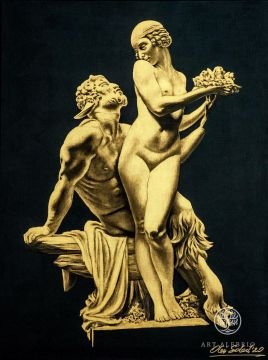 Satyr and nymph