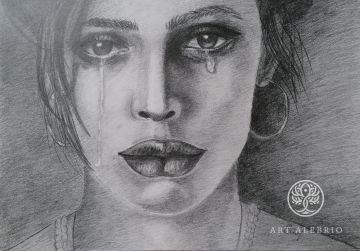 Portrait of a sad girl