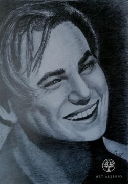 Portrait of film actor Leonardo DiCaprio.