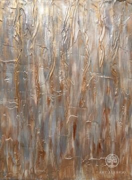 SYMPHONY OF RAIN Textured painting