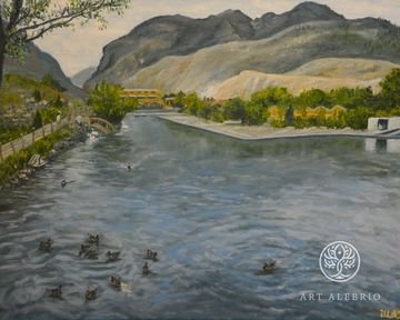 Ducks on the Sulak River