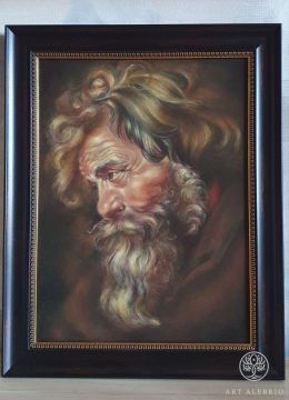 Head of an old man based on the work of P. Rubens